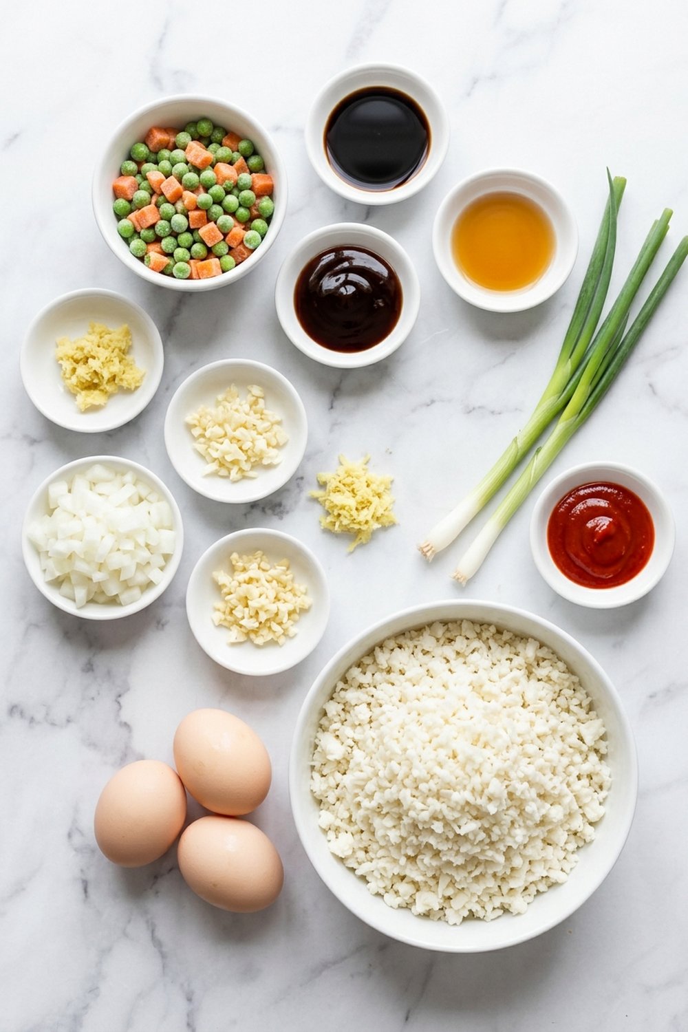 Cauliflower Fried Rice Bowl ingredients
