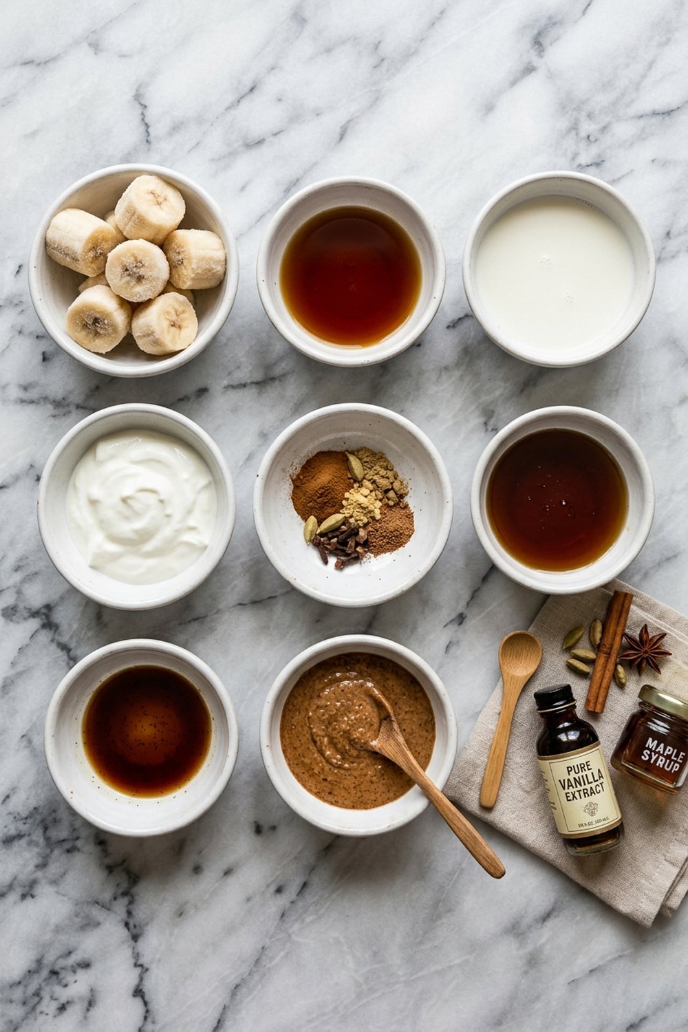 Chai Spiced Banana Smoothie ingredients