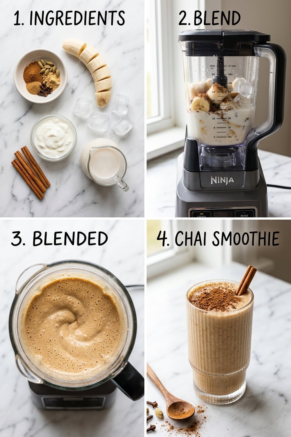 How to make Chai Spiced Banana Smoothie