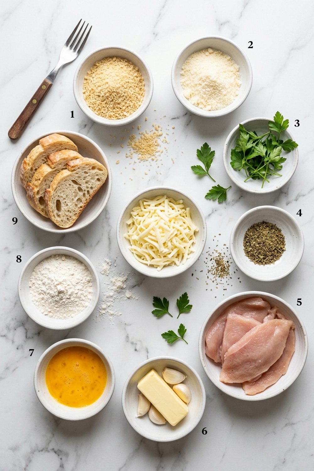 Cheesy Garlic Bread Chicken ingredients