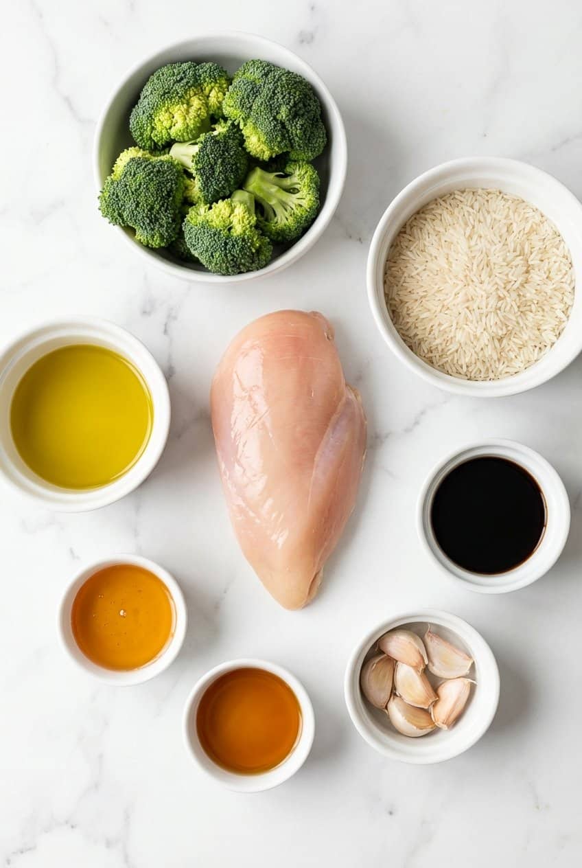 Ingredients for Chicken And Broccoli Meal Prep