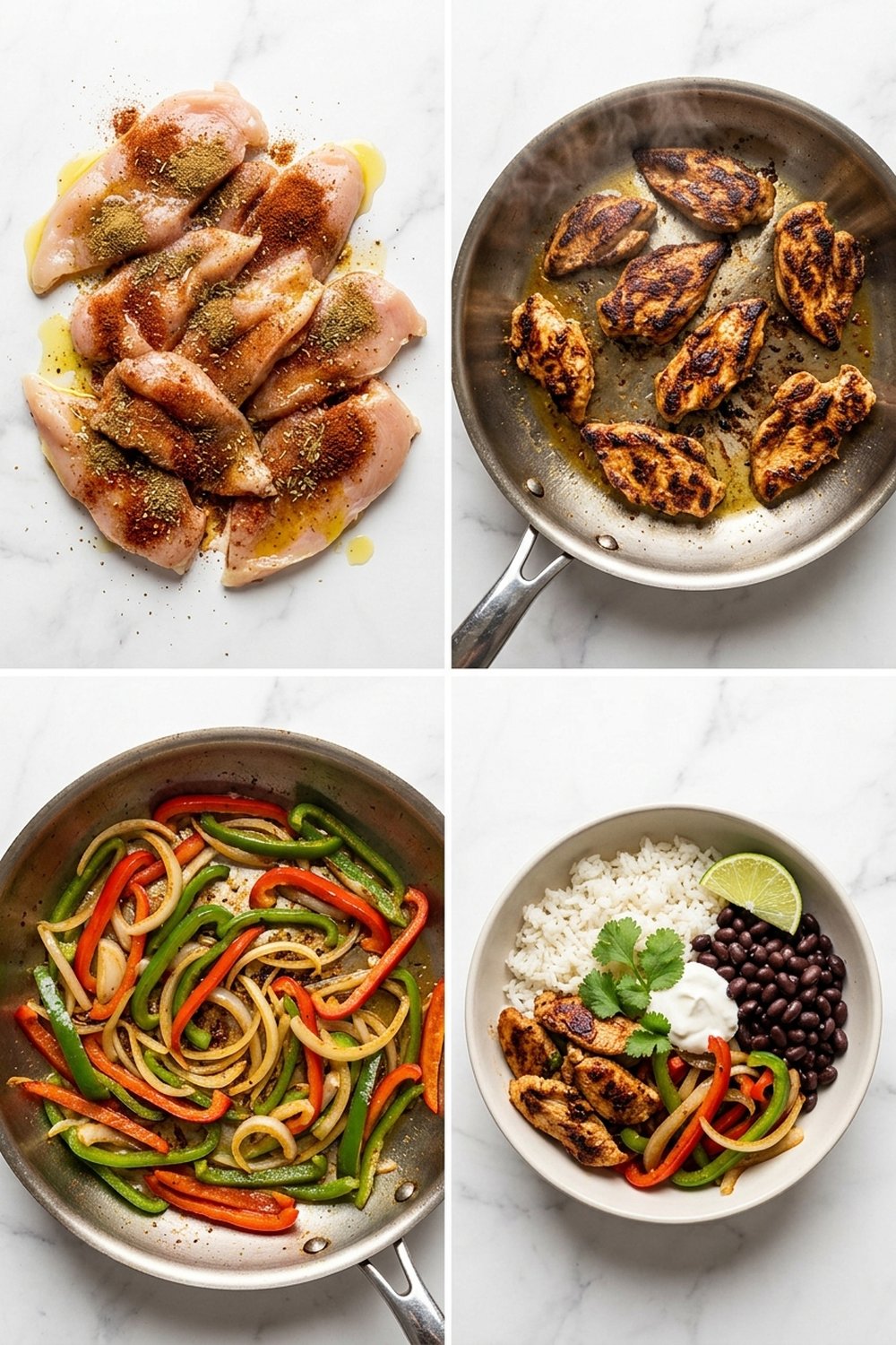 How to make Chicken Fajita Bowls