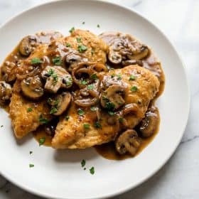 Chicken Marsala hero shot