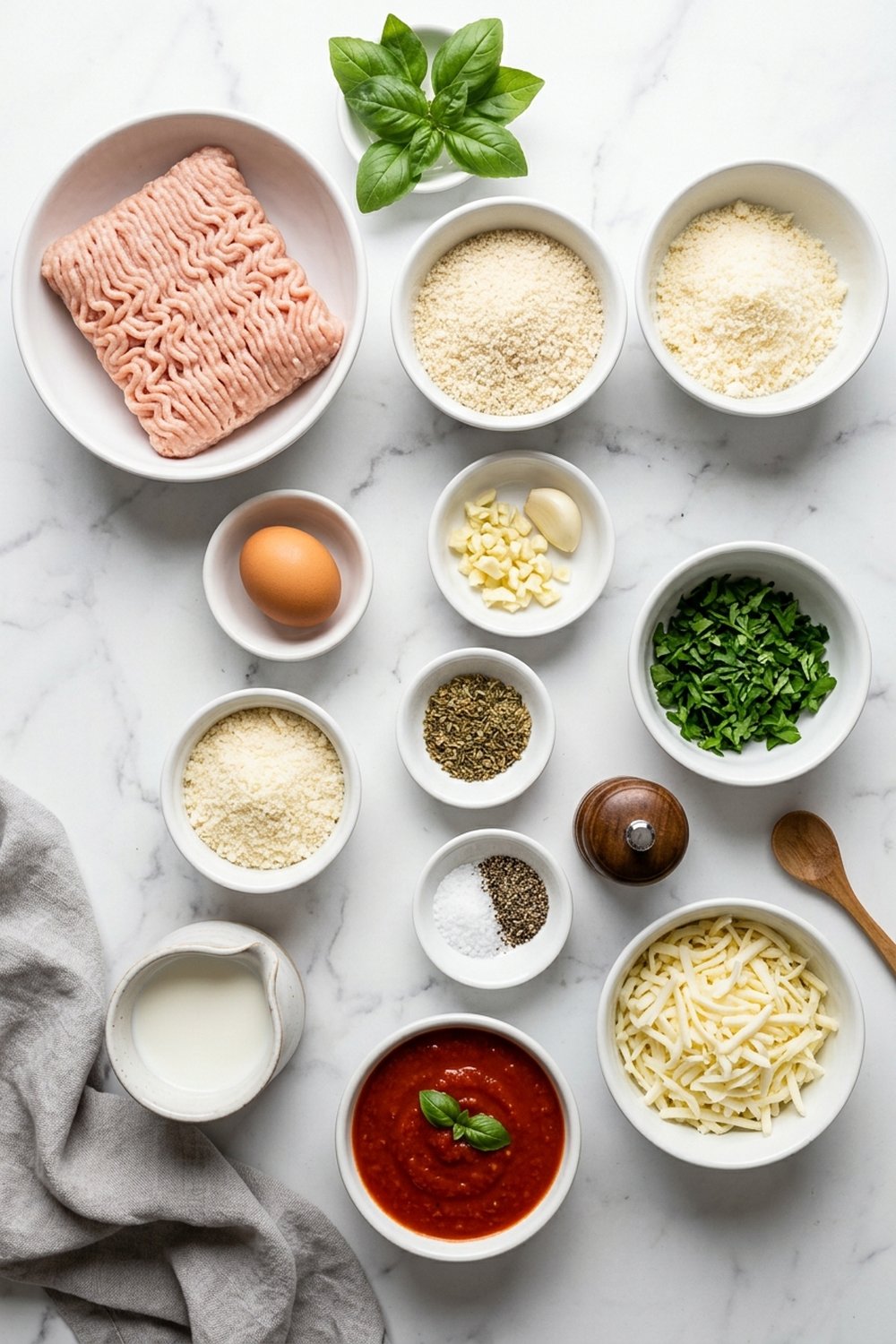 Chicken Parmesan Meatloaf ingredients