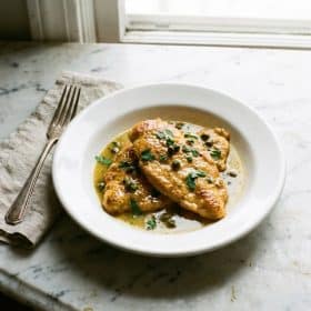 Chicken Piccata hero shot