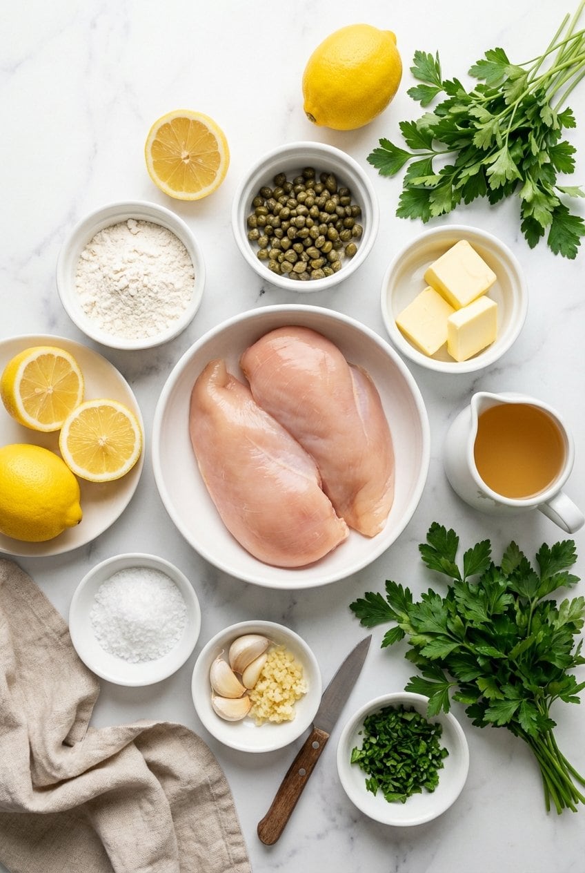 Ingredients for Chicken Piccata