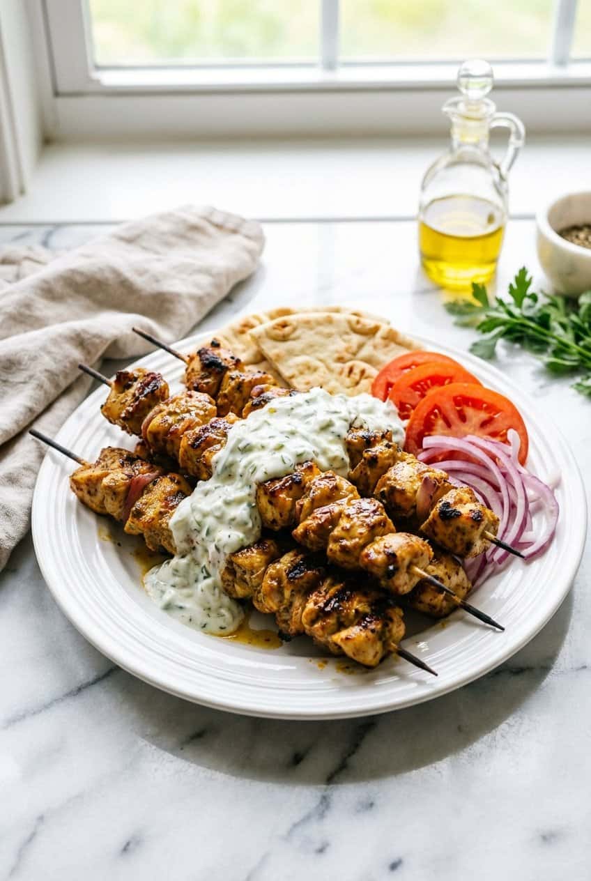 Chicken Souvlaki hero shot