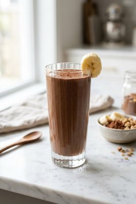 Chocolate Banana Protein Smoothie