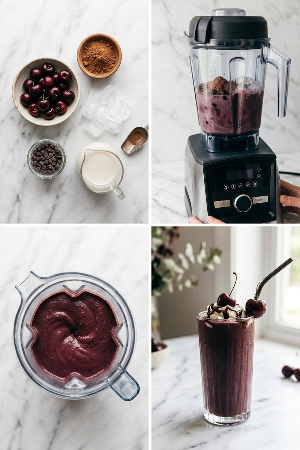 How to make Chocolate Cherry Smoothie
