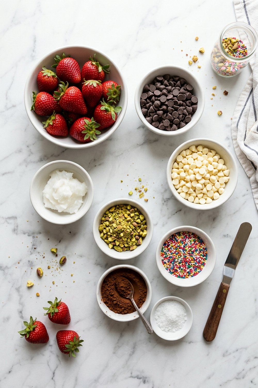 Ingredients for Chocolate Covered Strawberries
