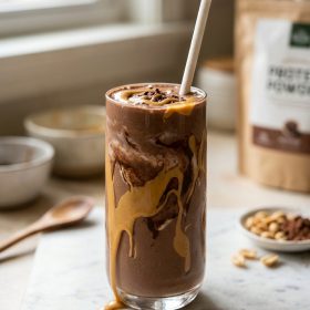 Chocolate Peanut Butter Protein Smoothie