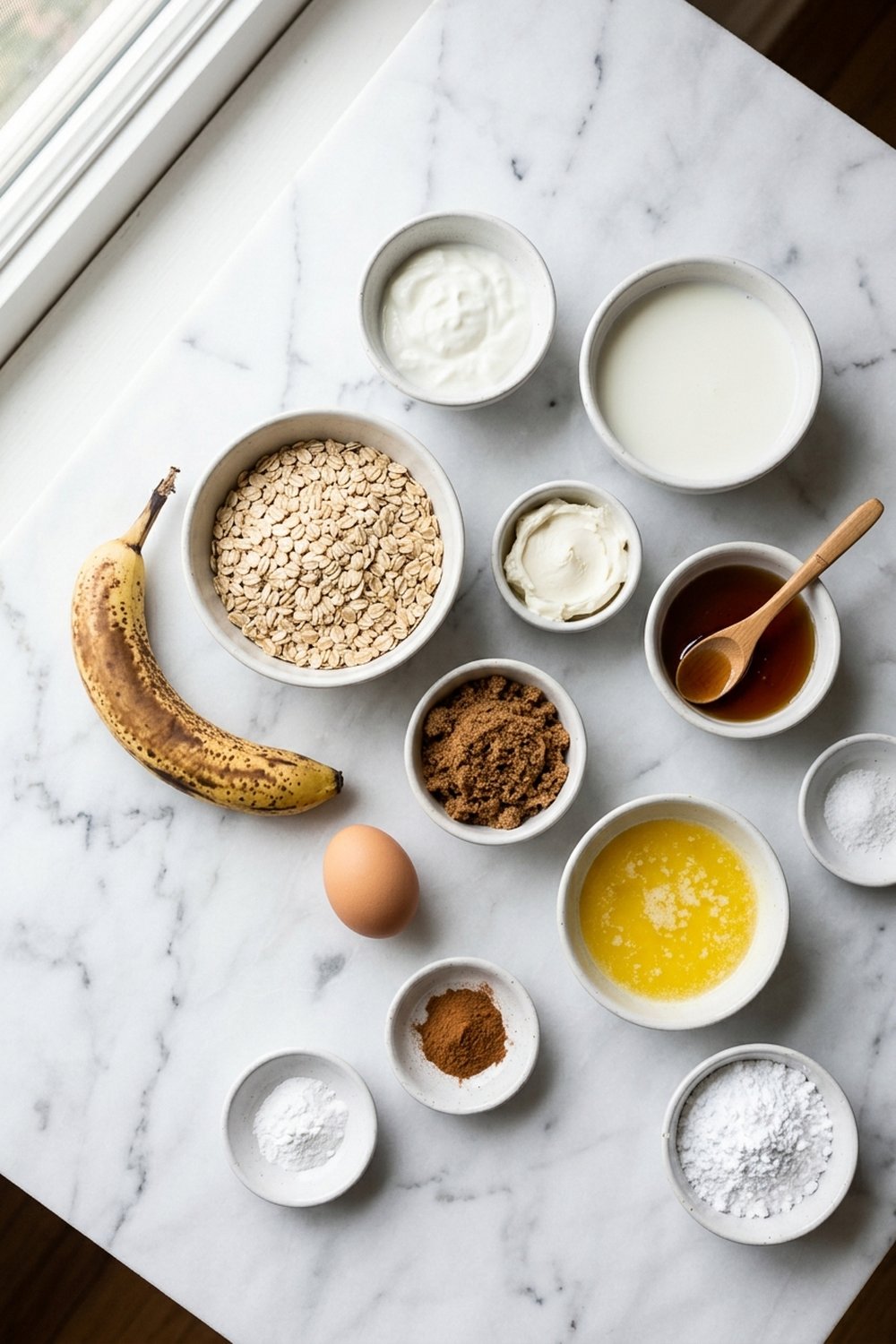 Ingredients for Cinnamon Roll Baked Oats