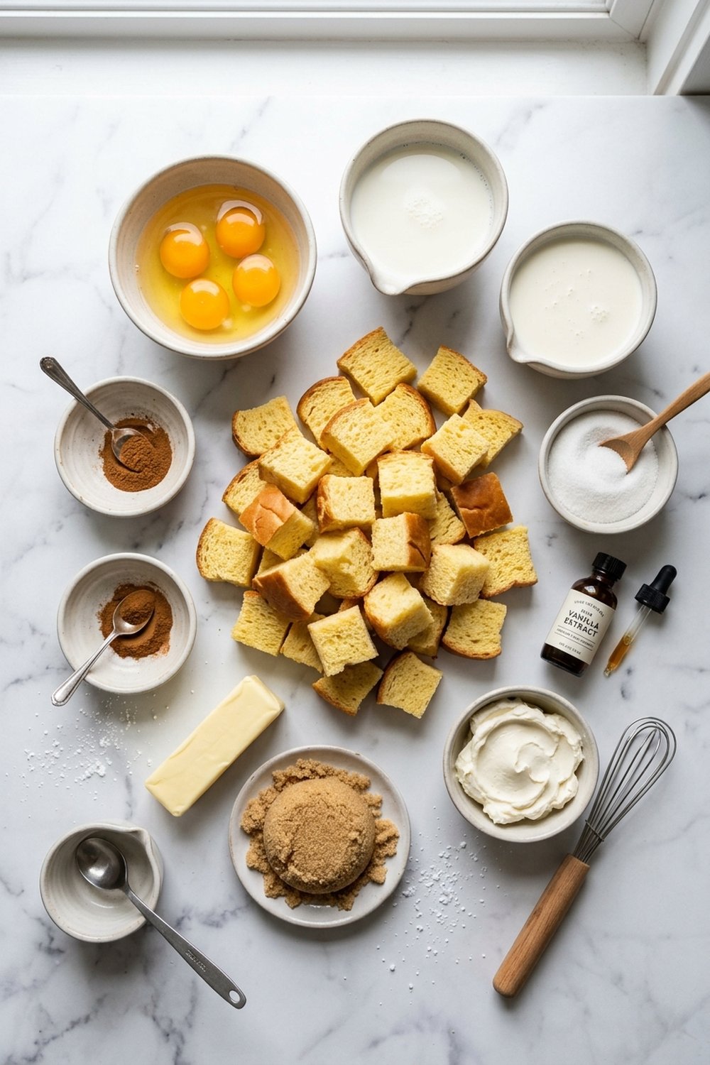 Cinnamon Swirl French Toast Bake ingredients