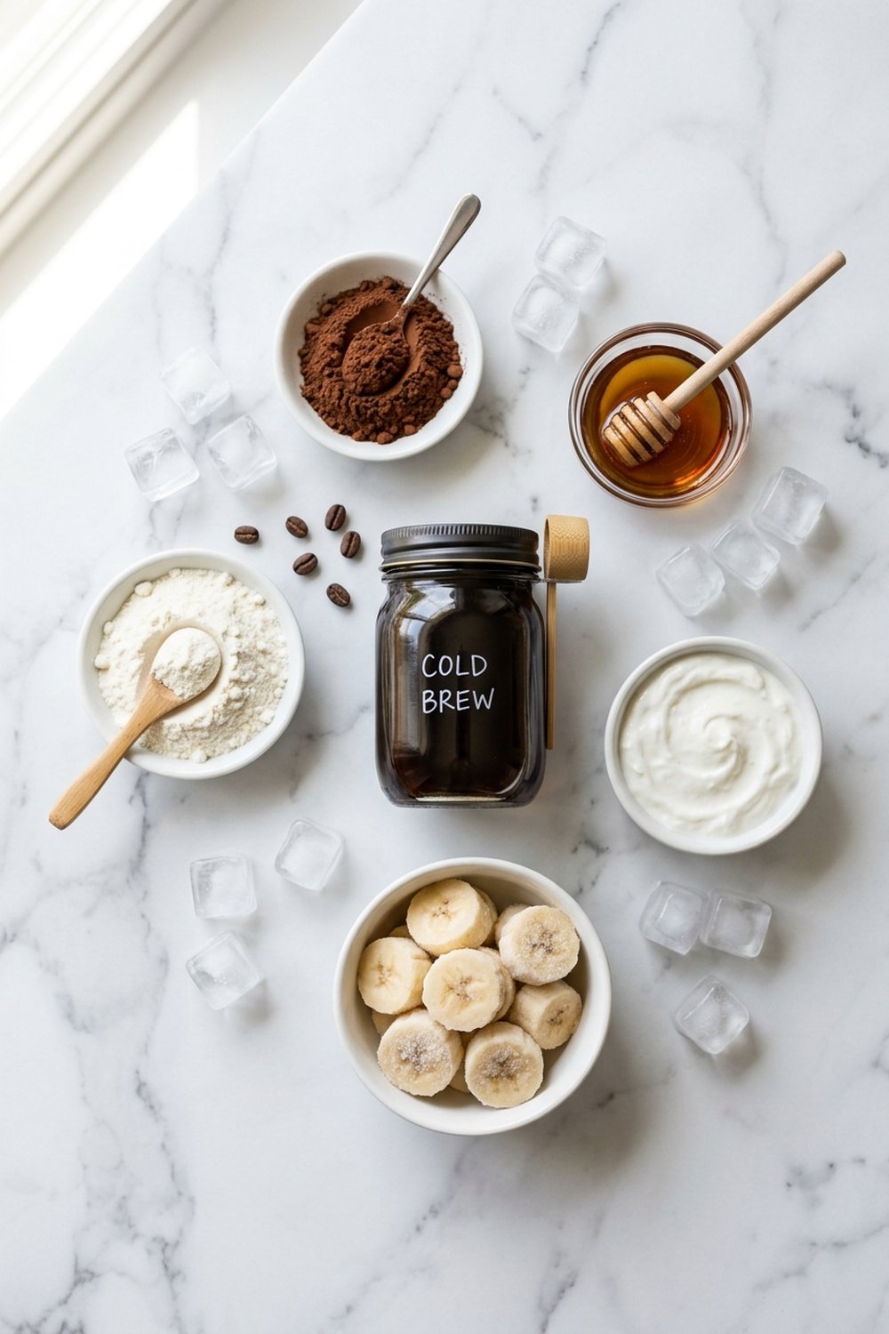 Coffee Protein Smoothie ingredients