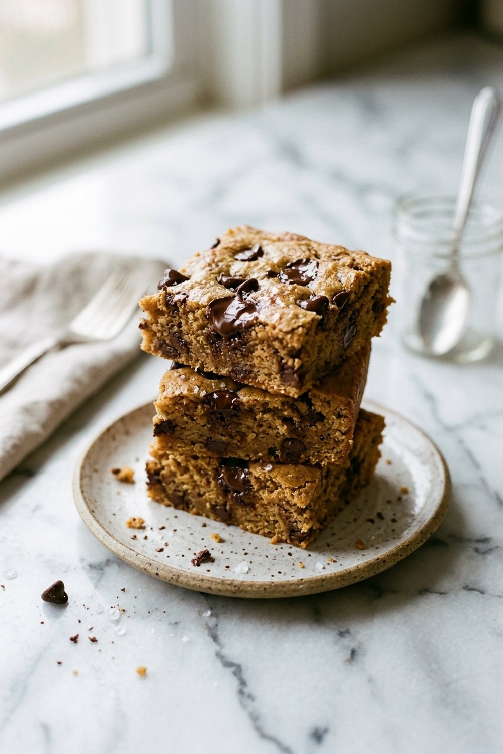 Cookie Dough Chickpea Blondies