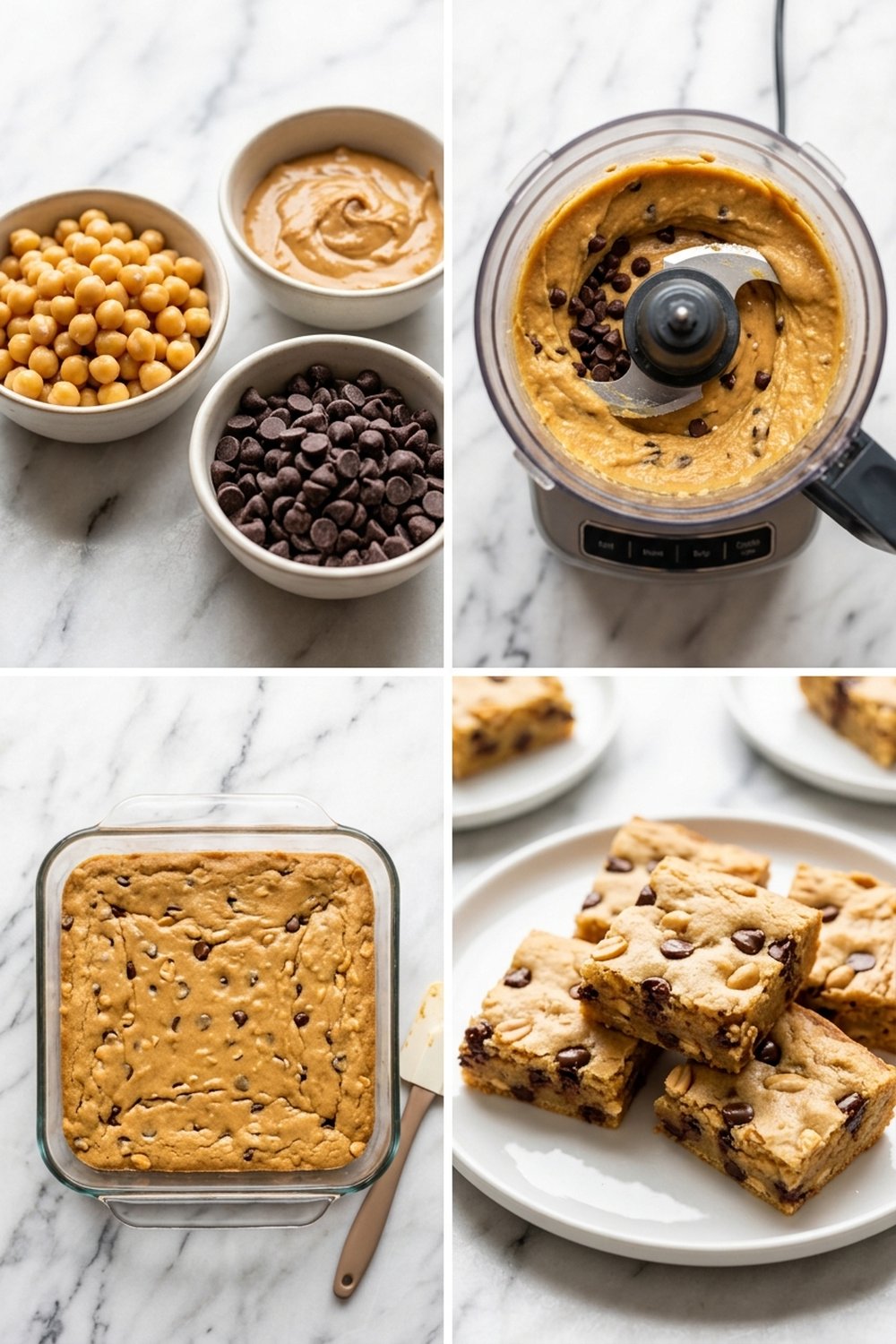 How to make Cookie Dough Chickpea Blondies