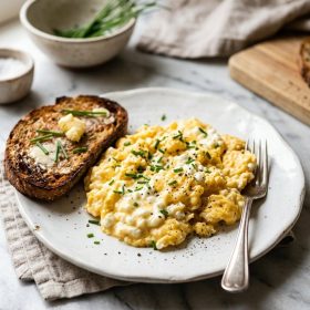 Cottage Cheese Scrambled Eggs