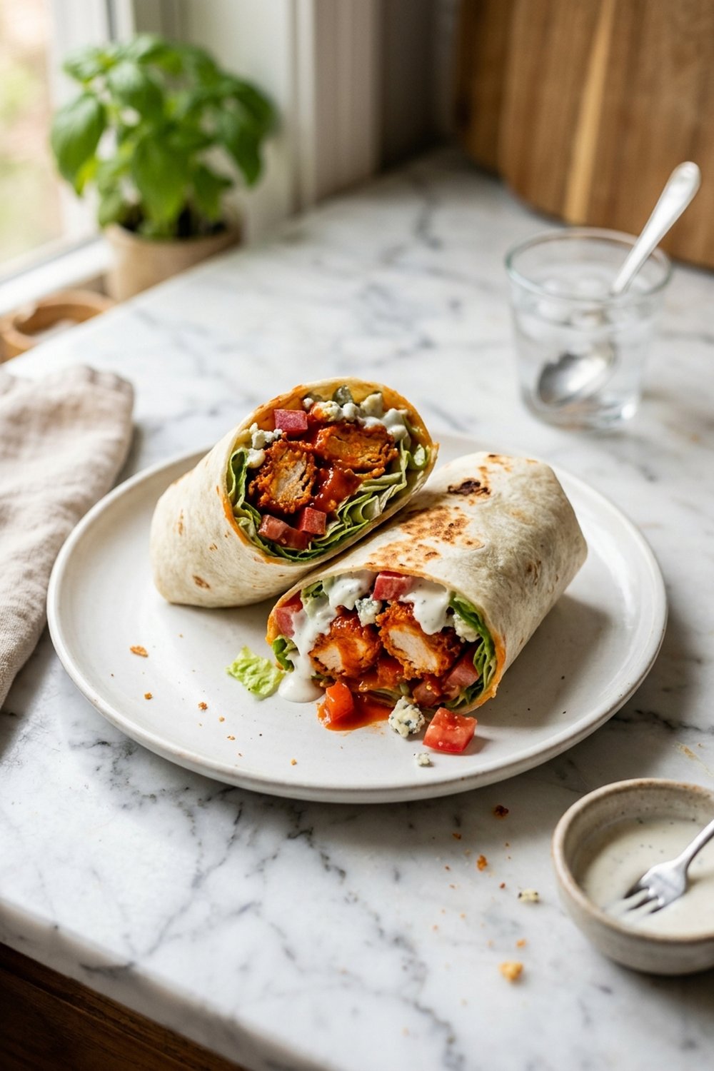 Crispy Buffalo Chicken Wraps hero shot