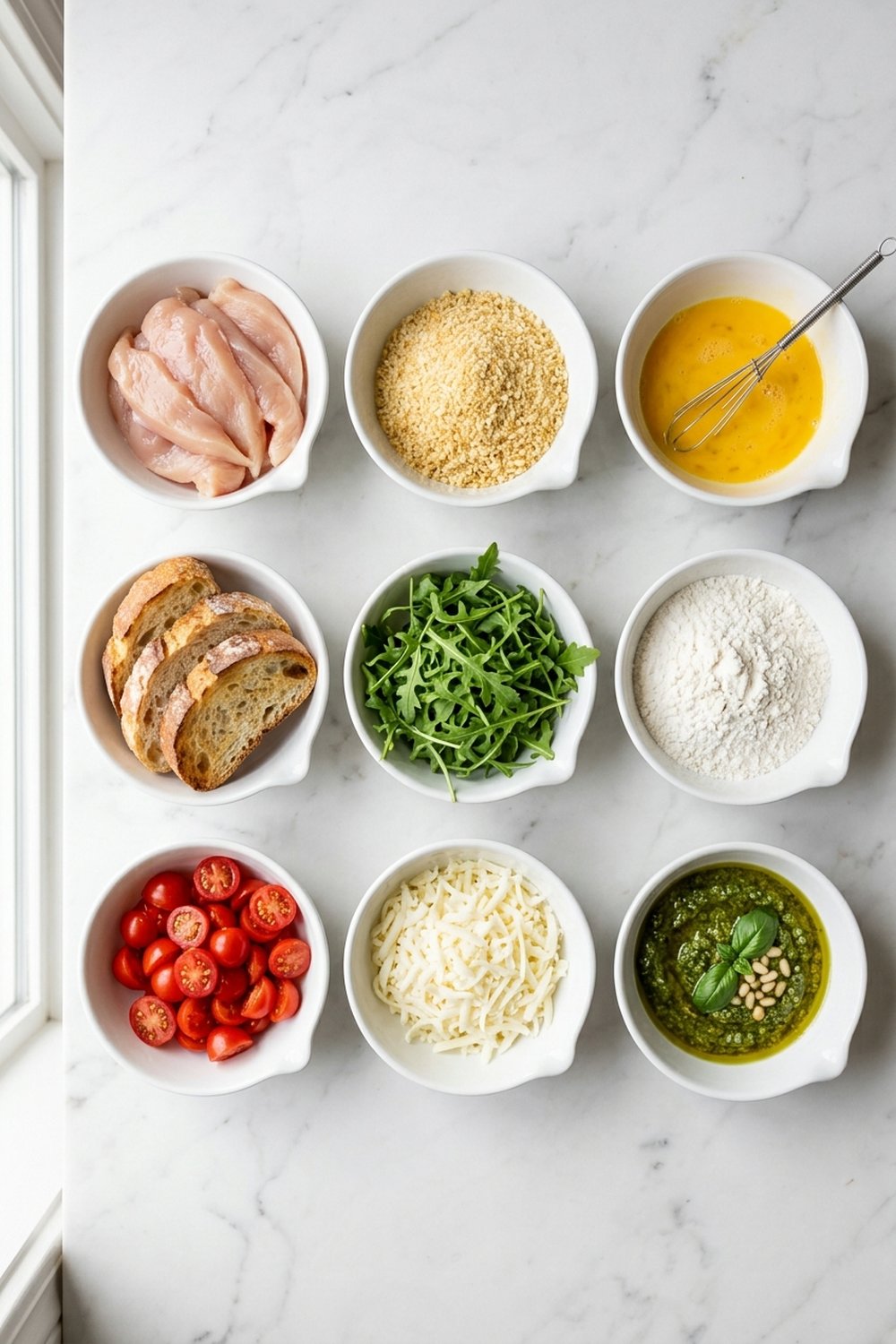 Crispy Chicken Pesto Sandwich ingredients