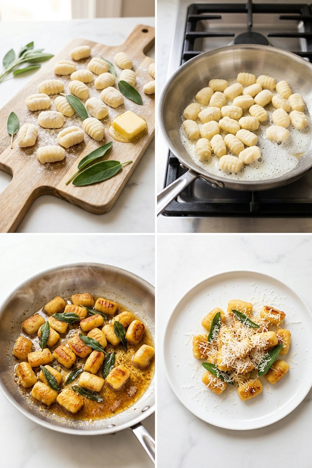 Step by step Crispy Gnocchi with Brown Butter