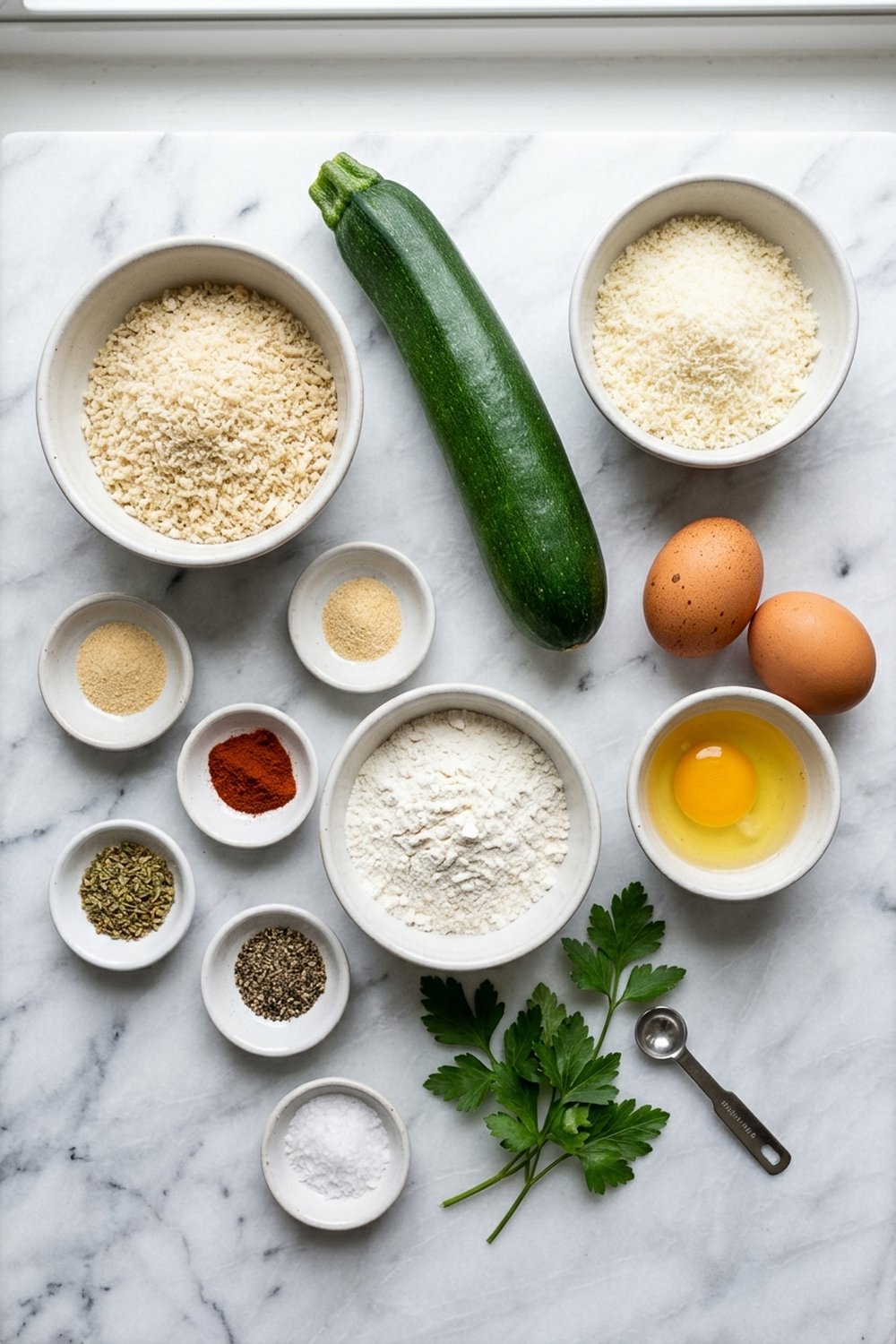 Crispy Parmesan Zucchini Fries ingredients