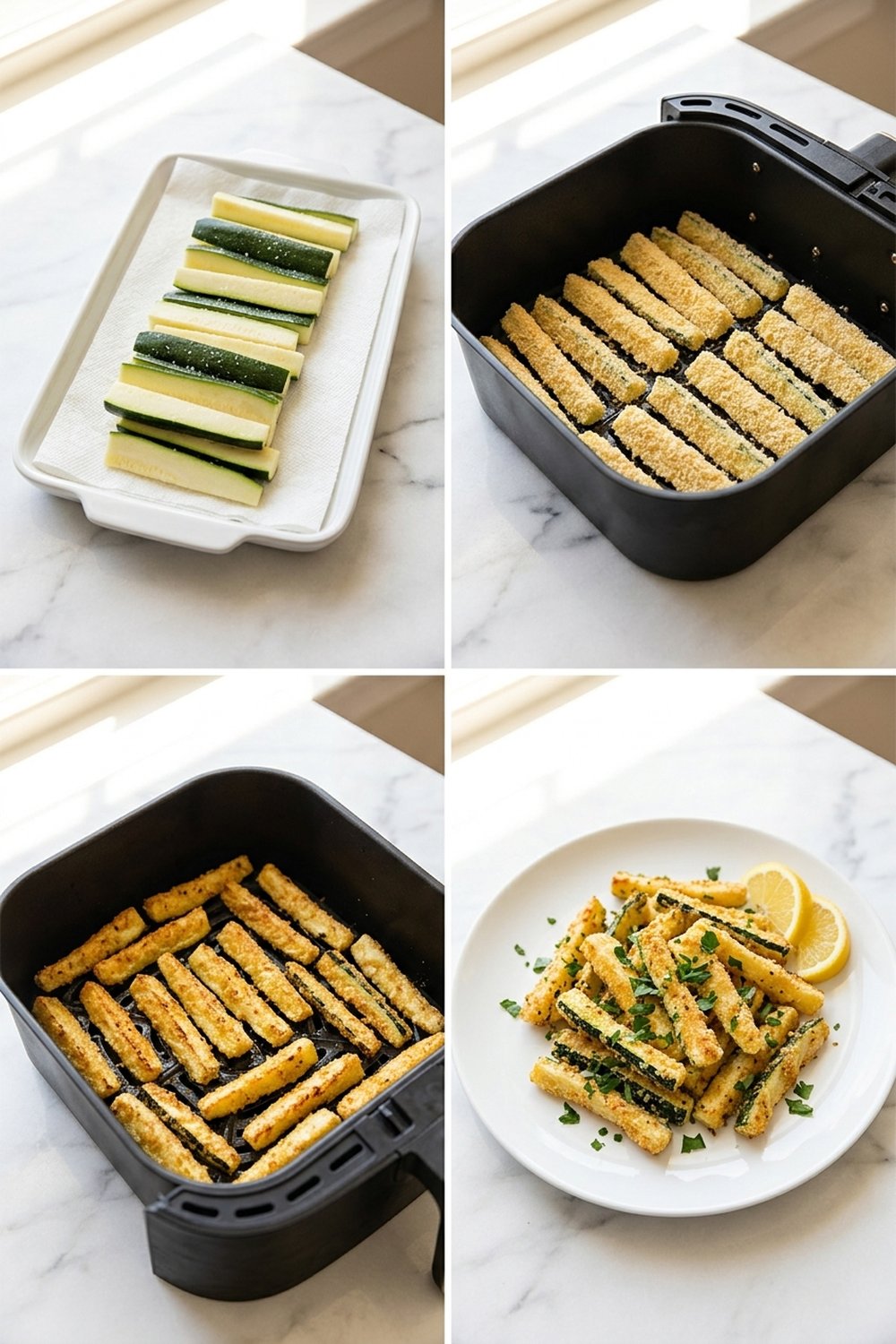 How to make Crispy Parmesan Zucchini Fries