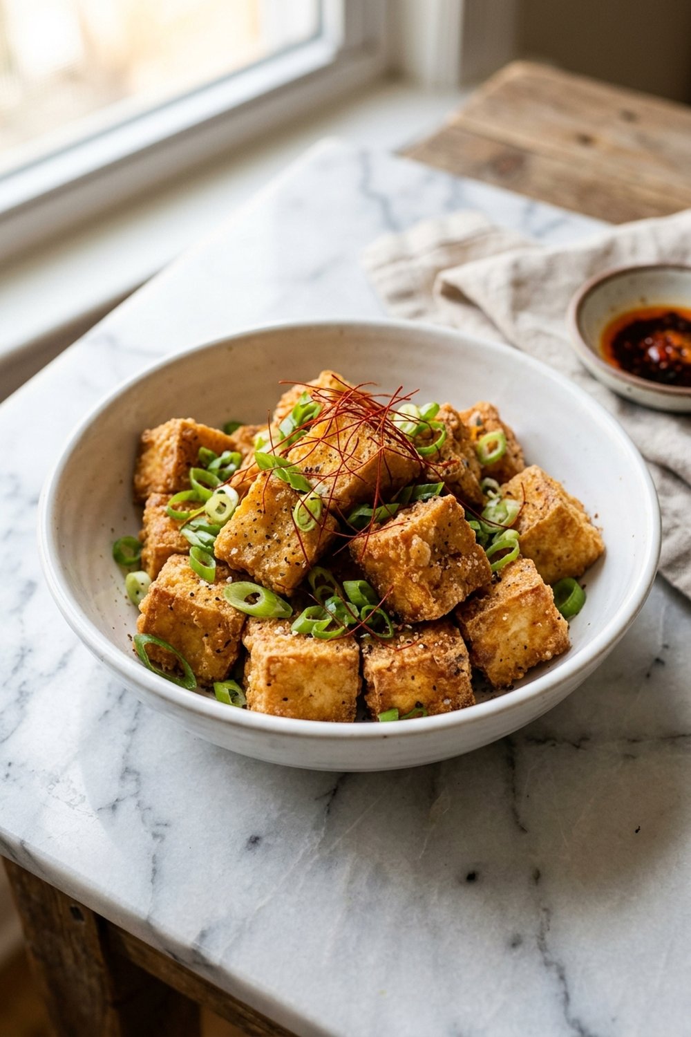 Crispy Salt and Pepper Tofu