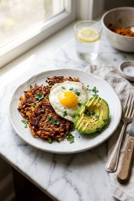 Crispy Sweet Potato Hash Browns