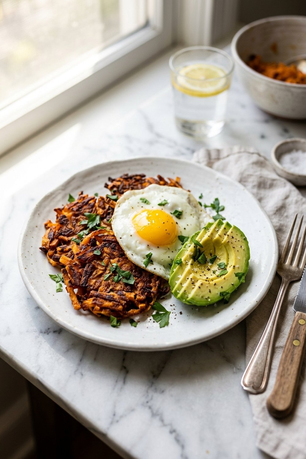 Crispy Sweet Potato Hash Browns