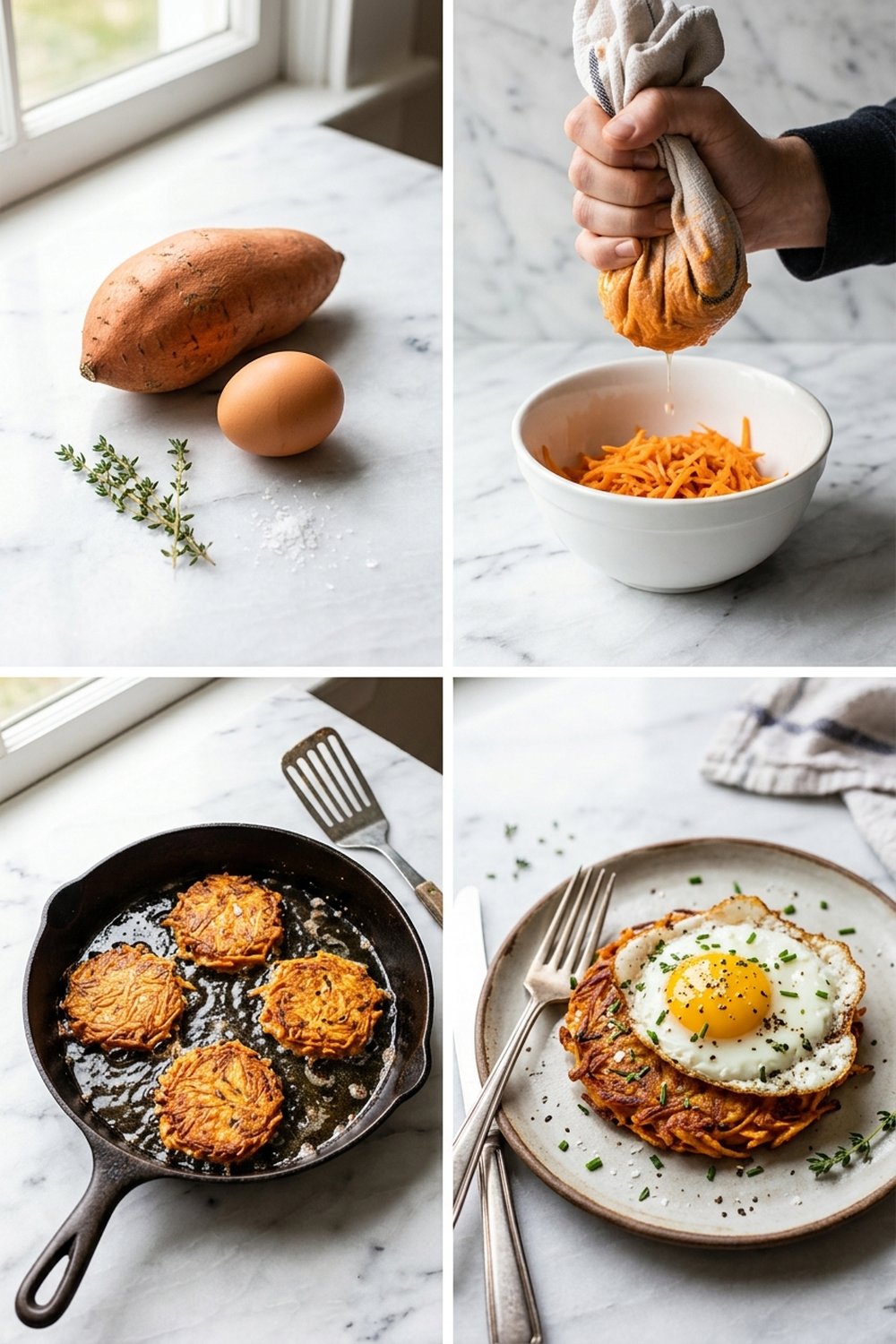 How to make Crispy Sweet Potato Hash Browns