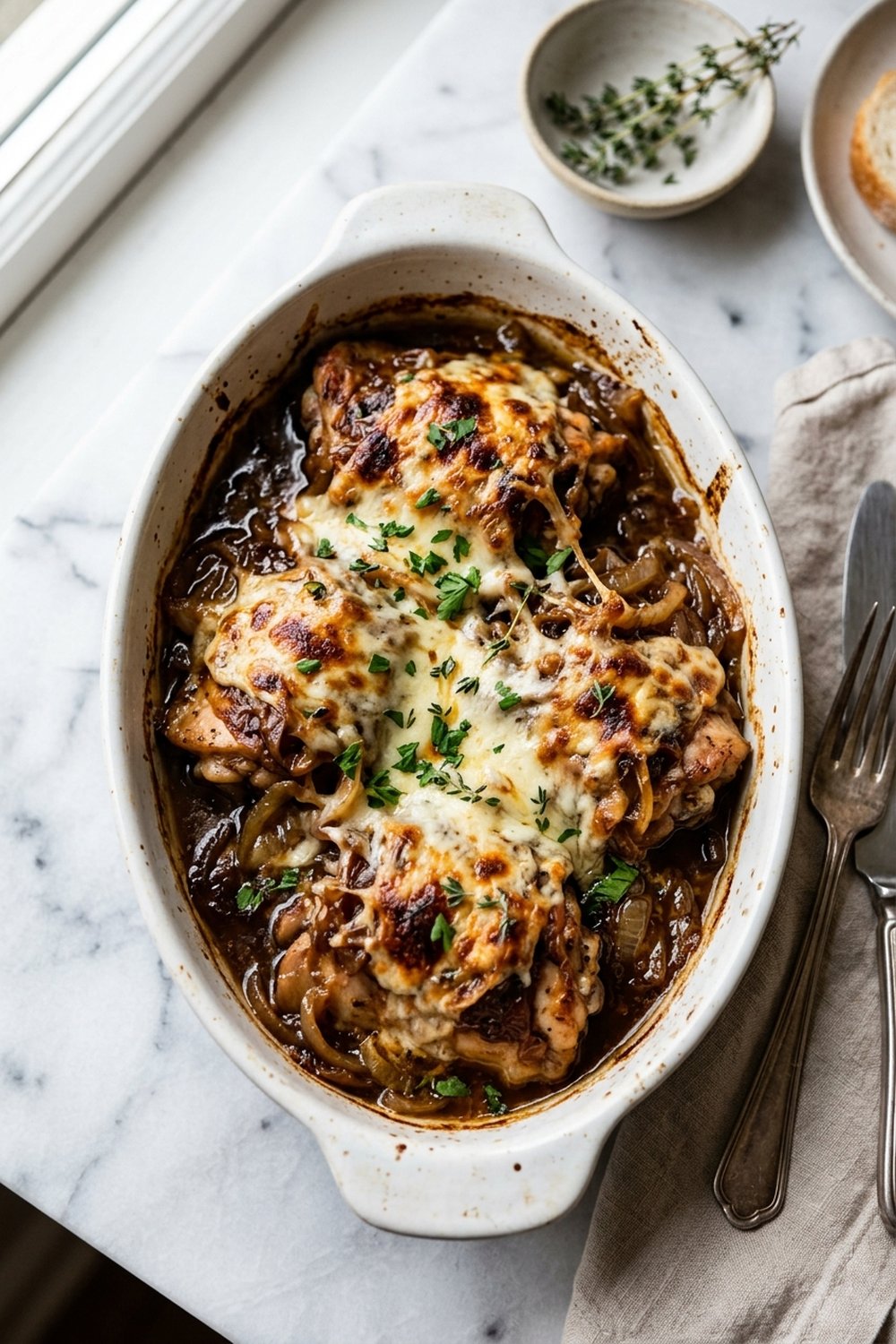 Crockpot French Onion Chicken
