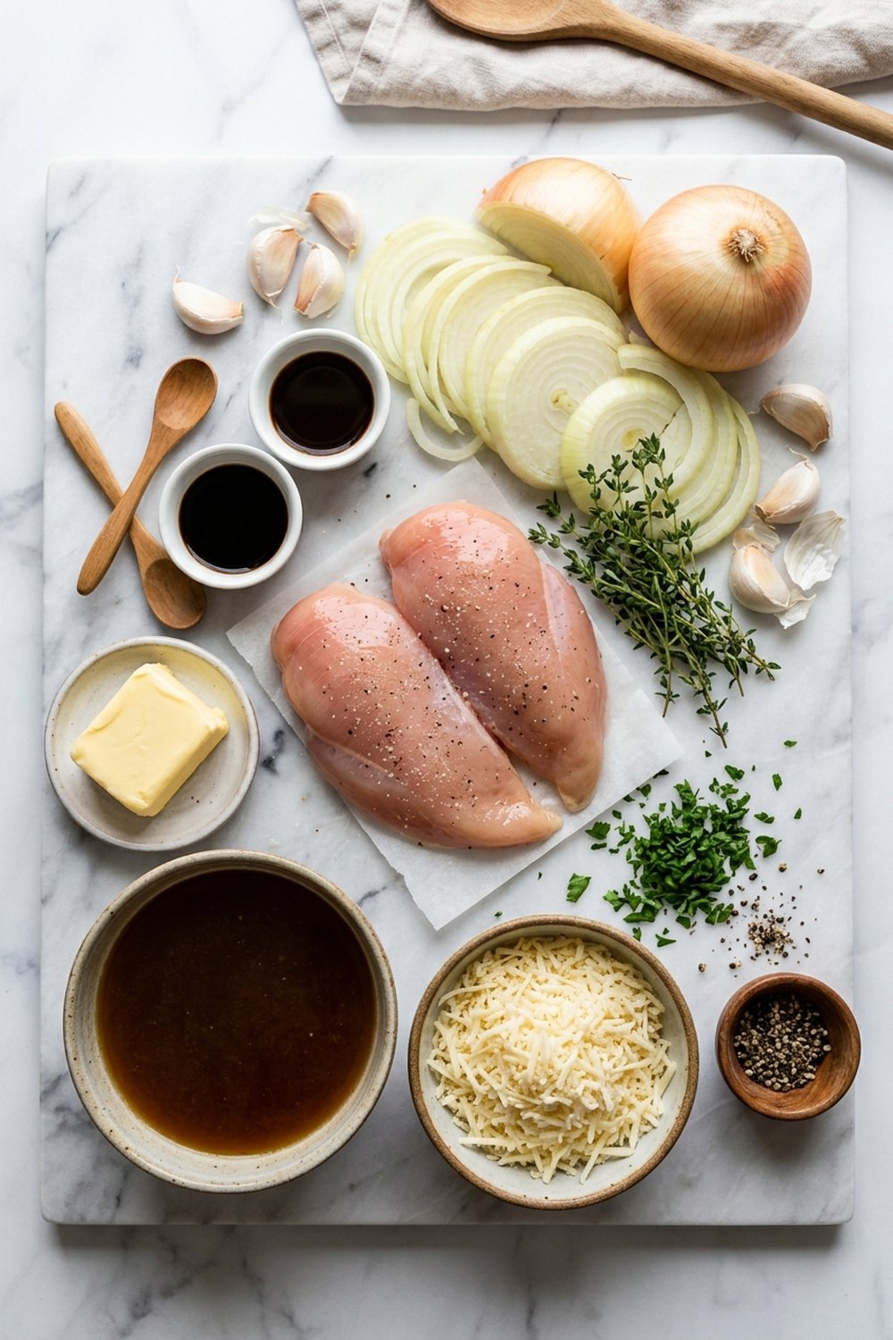 Crockpot French Onion Chicken ingredients