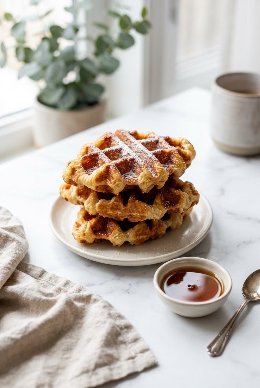 Croffles (Croissant Waffles) hero shot