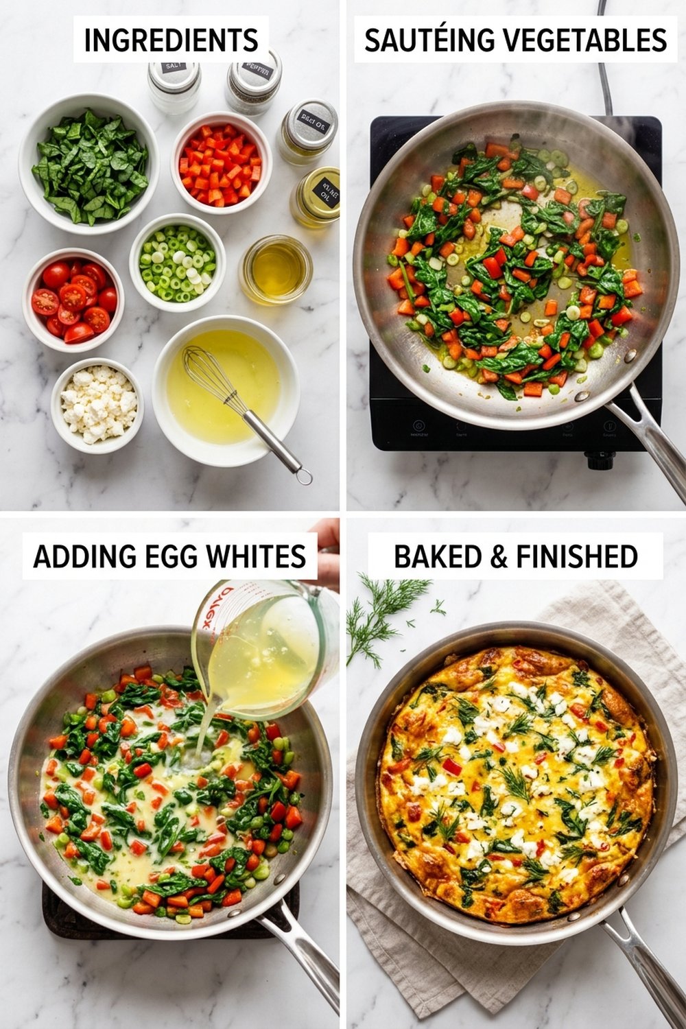 How to make Egg White Vegetable Frittata