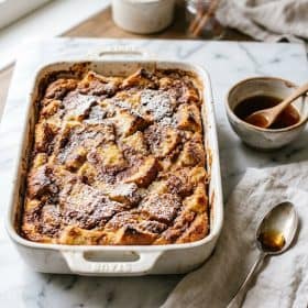 French Toast Casserole served on a plate