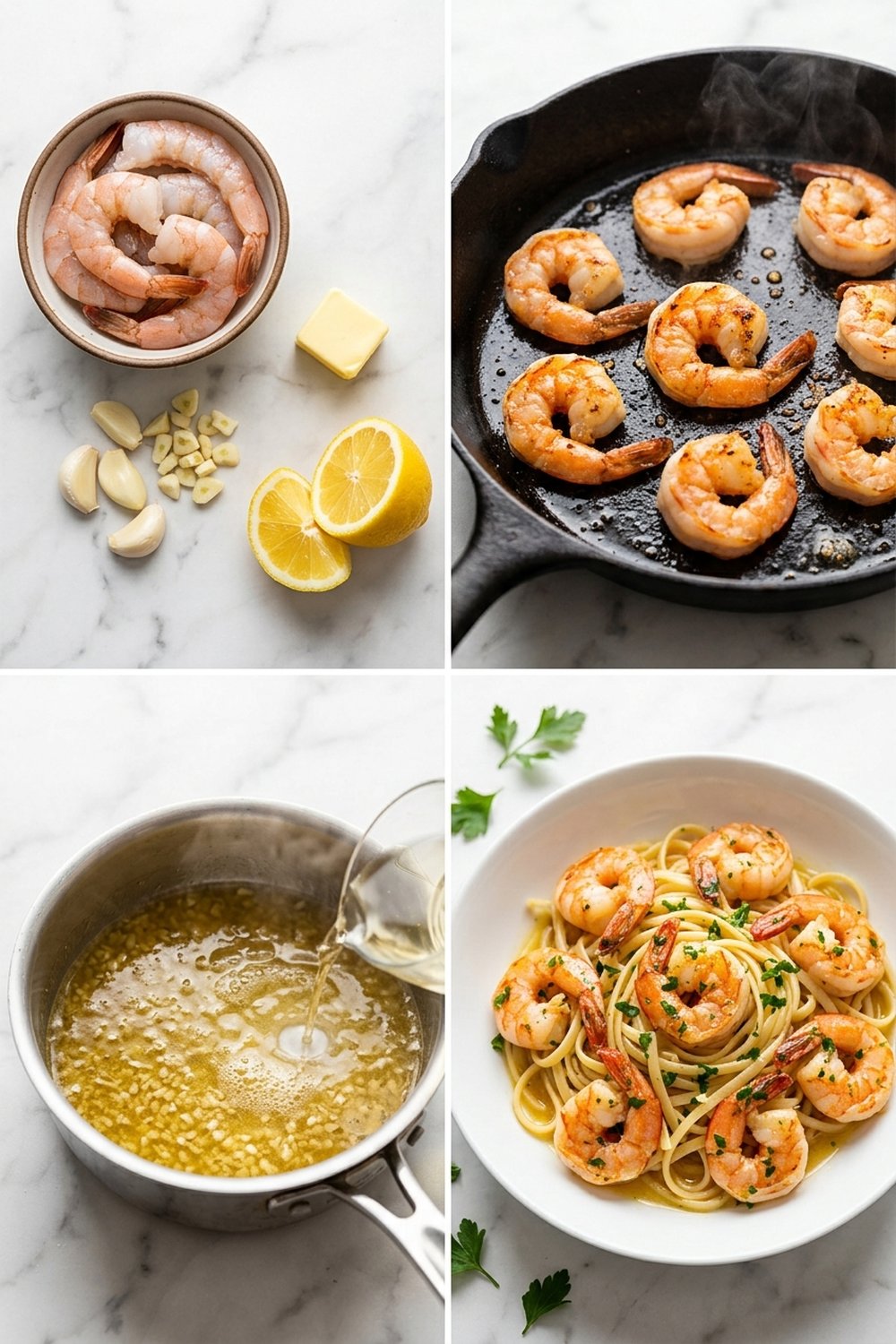 How to make Garlic Butter Shrimp Scampi