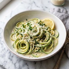 Garlic Parmesan Zucchini Noodles