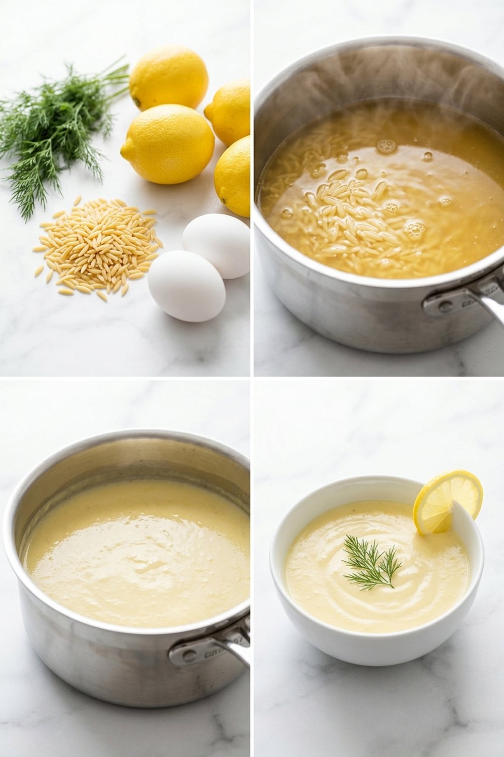 How to make Greek Lemon Chicken Soup (Avgolemono)