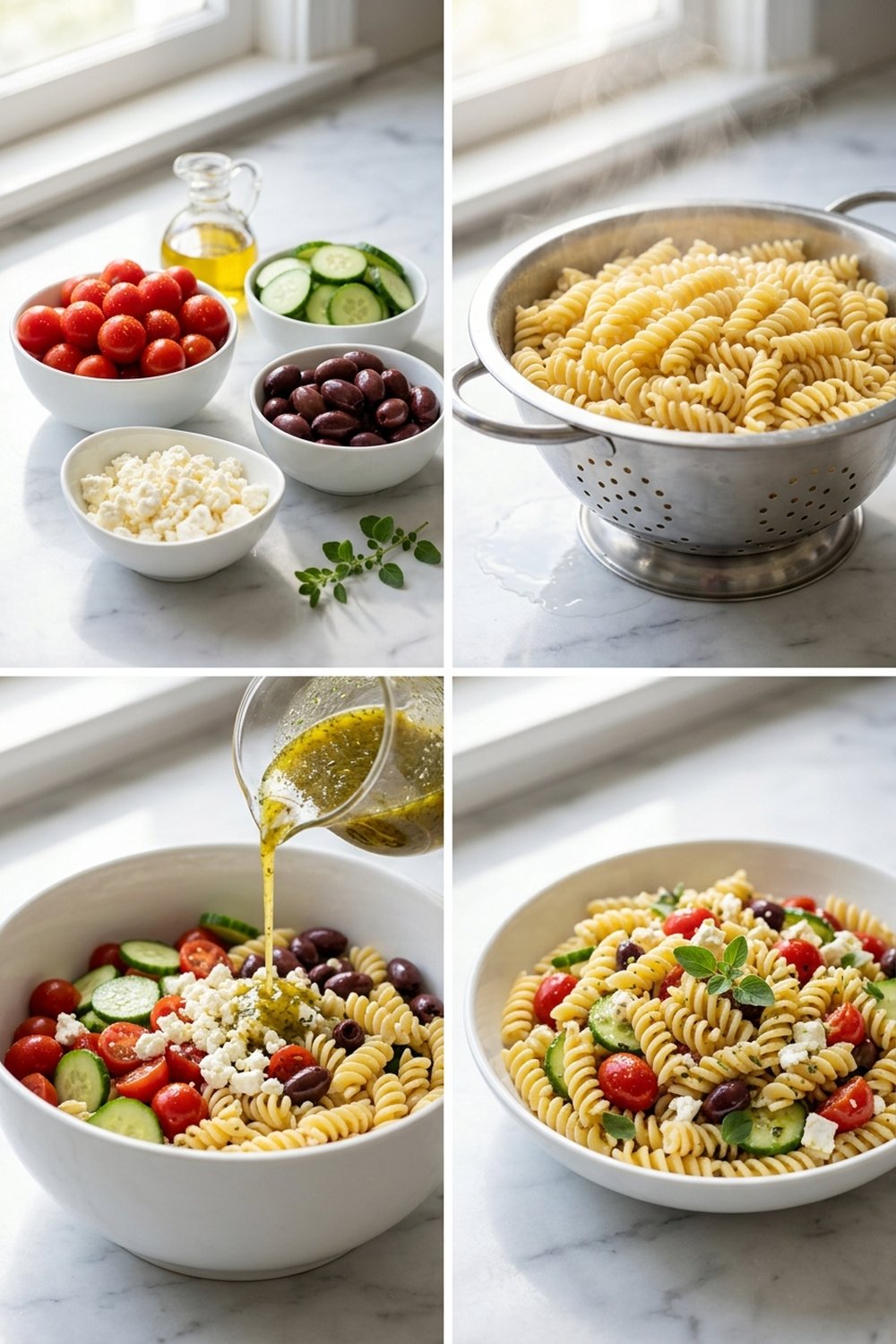 How to make Greek Pasta Salad