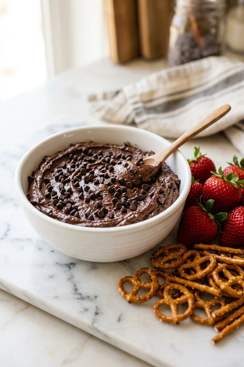 Greek Yogurt Brownie Batter Dip