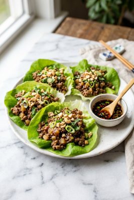 Ground Beef Lettuce Wraps