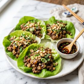 Ground Beef Lettuce Wraps