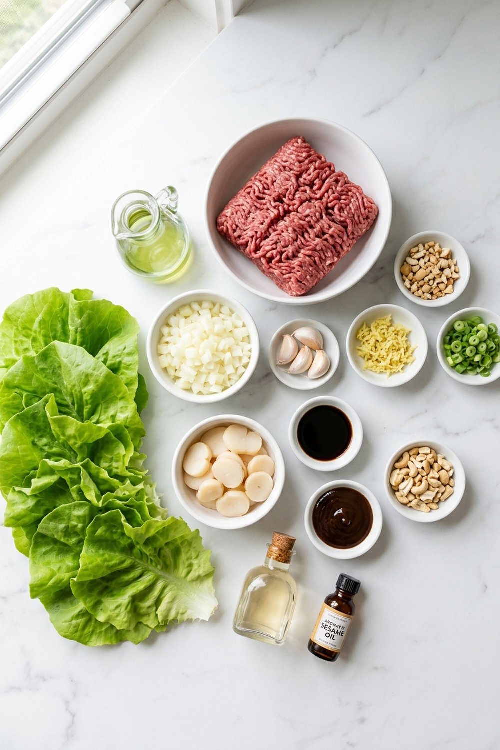 Ground Beef Lettuce Wraps ingredients