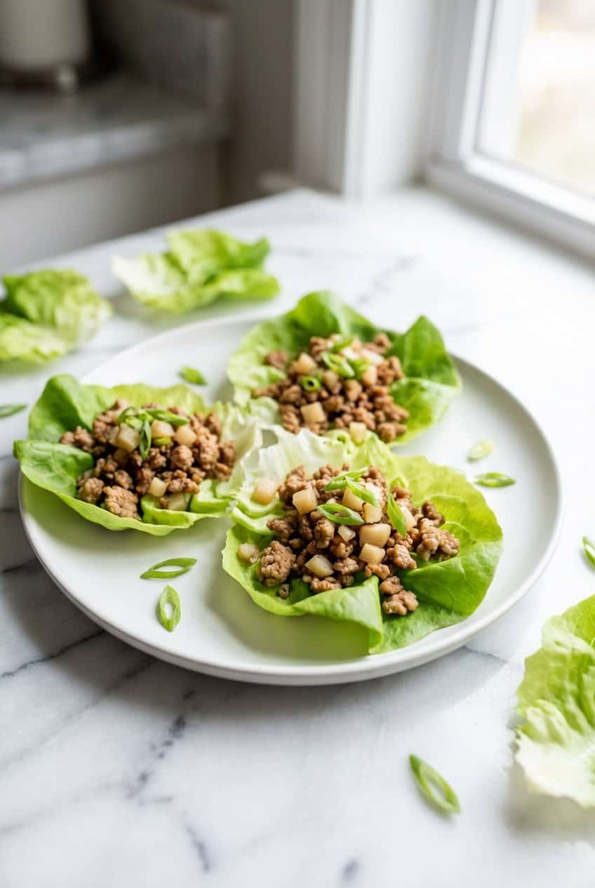 Ground Turkey Lettuce Wraps hero shot