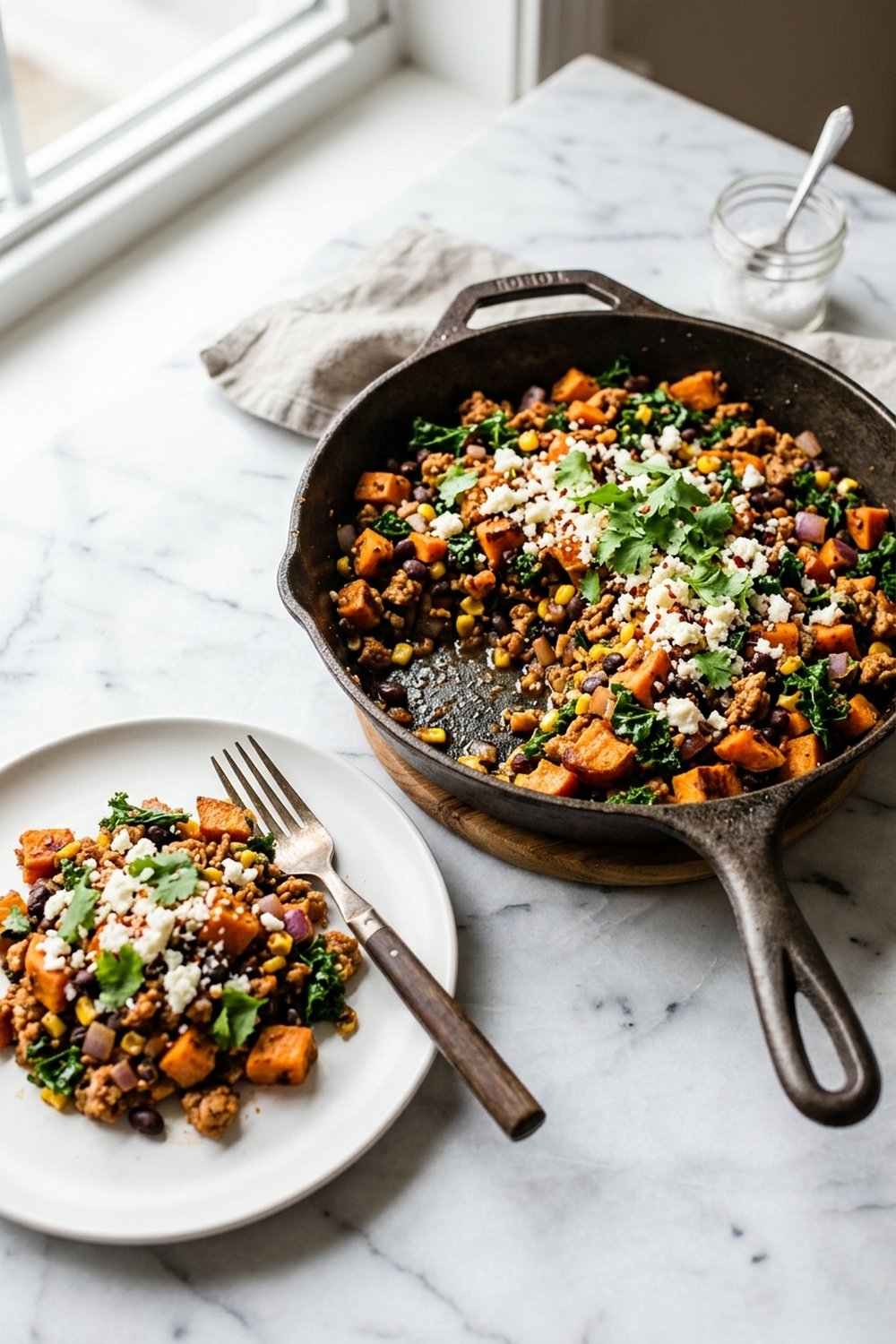 Ground Turkey Sweet Potato Skillet