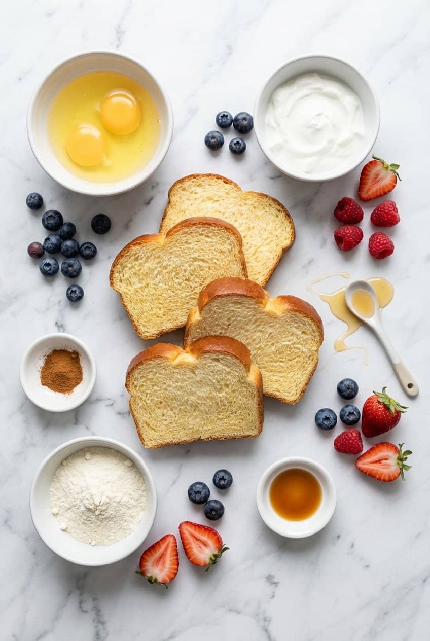 Ingredients for High Protein French Toast