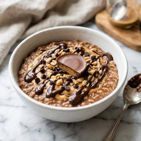 High Protein Peanut Butter Cup Oats