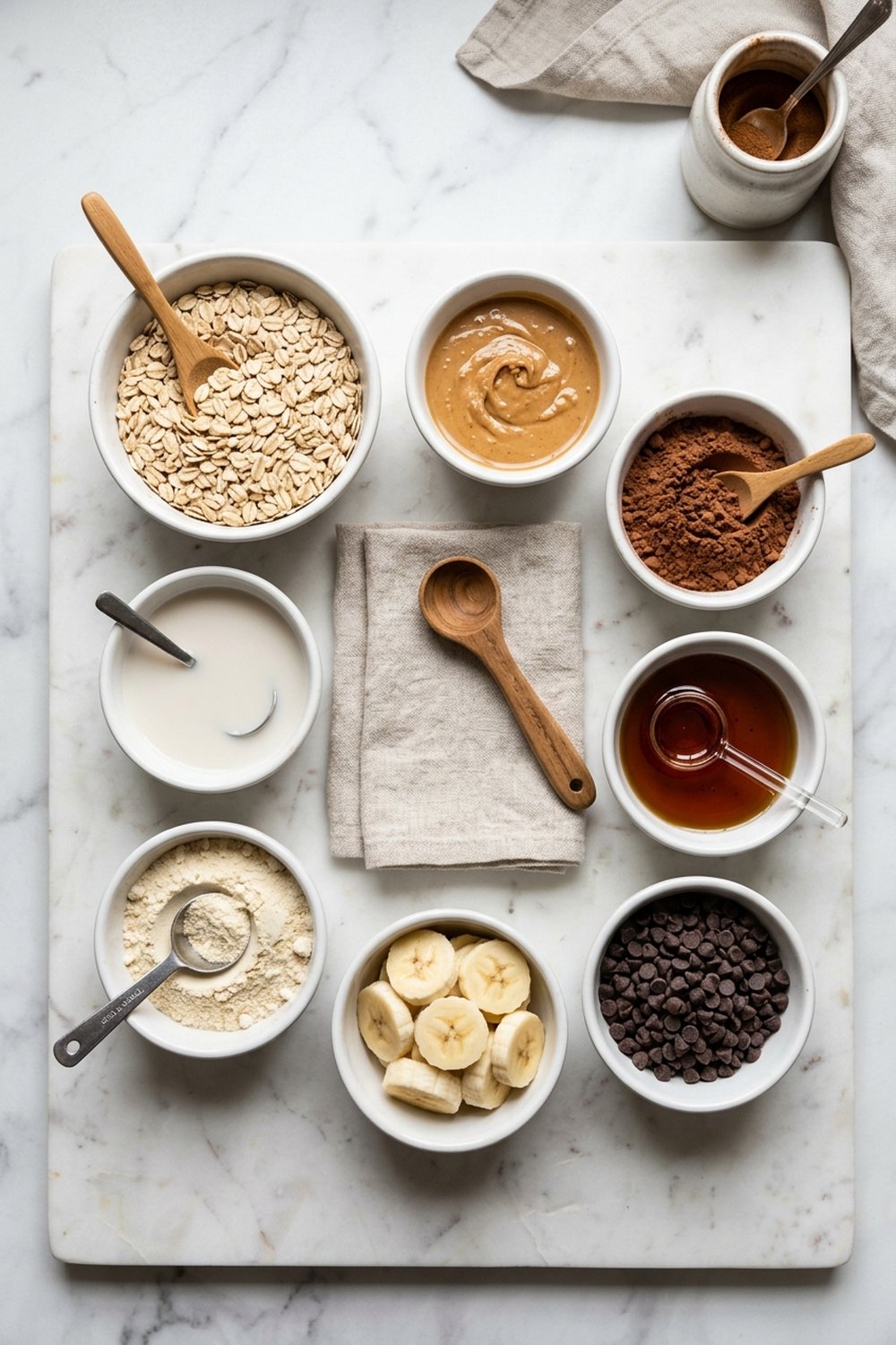 High Protein Peanut Butter Cup Oats ingredients