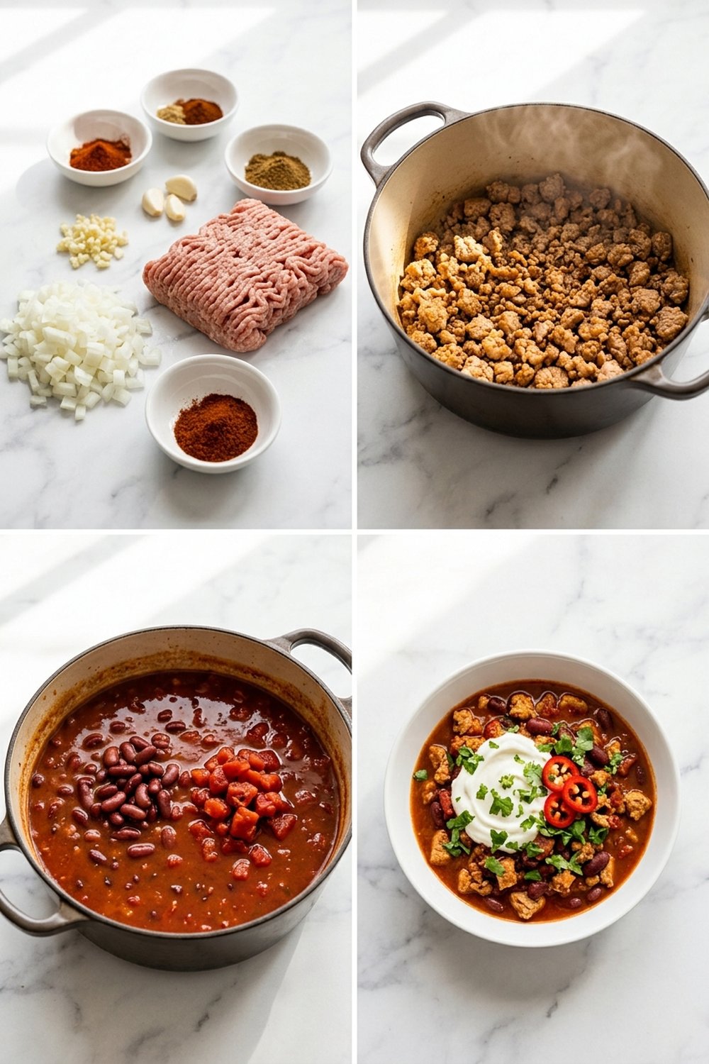 How to make High Protein Turkey Chili