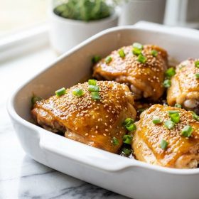 Honey Garlic Chicken Thighs